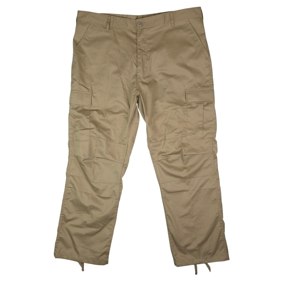 Rothco BDU Cargo Pants Mens XL Regular Khaki Tactical Relaxed Fit Military New